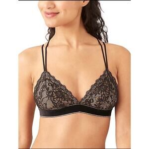 b.tempt'd by Wacoal Lace Encounter Bralette Black Medium M NWT Wireless 935204